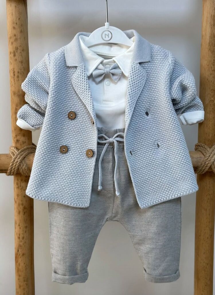 Papyonlu Erkek Bebek Takım