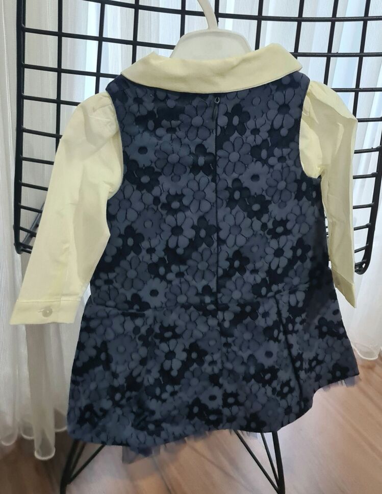 Bebek Elbise Takım-Lacivert bebek jile