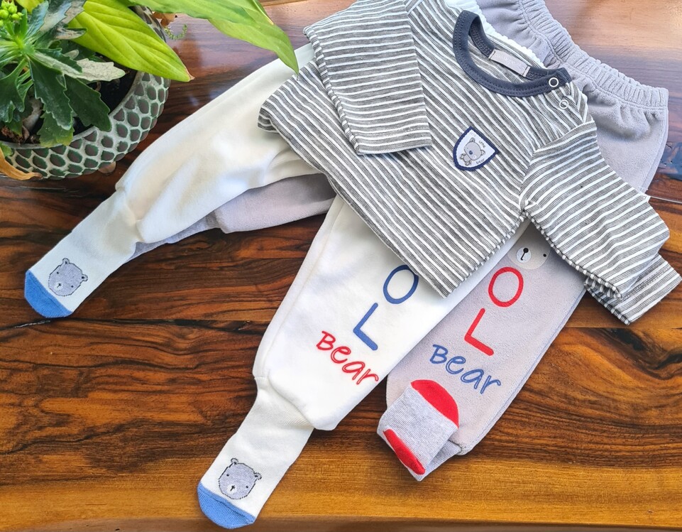 Bebek Takım-kadife bebek pantolon +bebek body