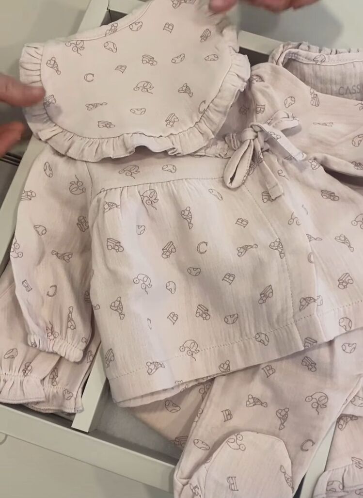 Müslin Bebek Hastane Çıkış Takımı 