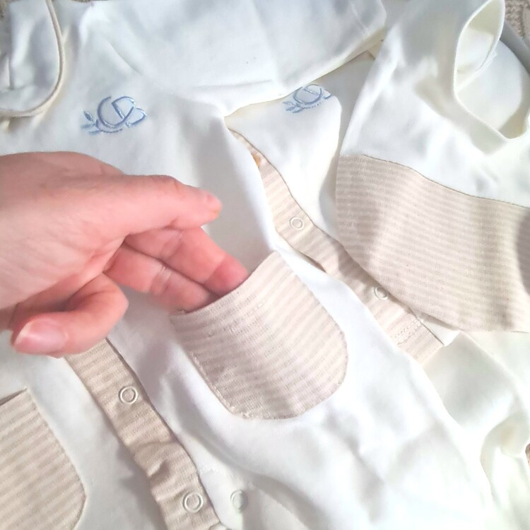Cassiopebaby Hastane Çıkış Seti-Organik Yenidoğan bebek set