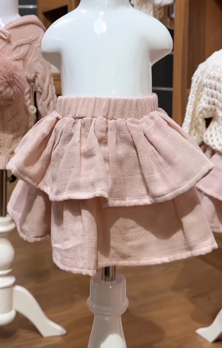 Triko Yelekli Müslin Bebek Takım