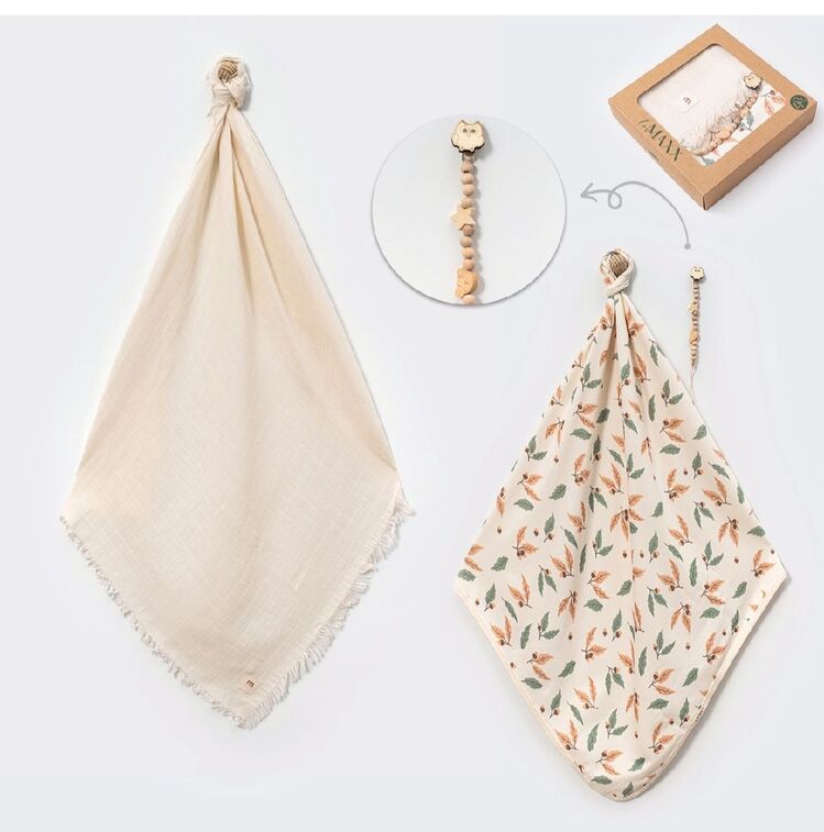 Muslin + penye battaniye seti