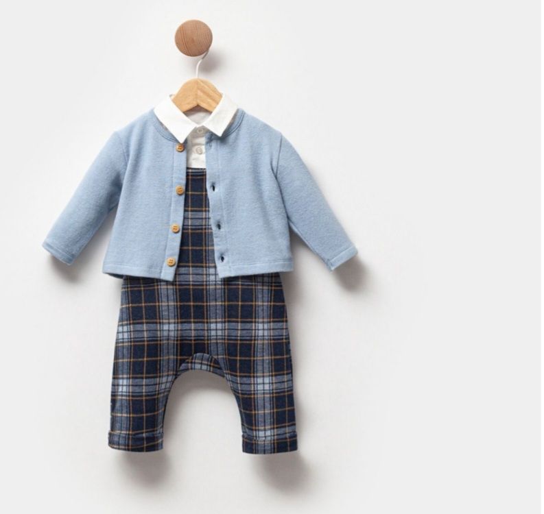 Erkek Bebek Salopet Takım-Cassiopebaby Bebek Takım