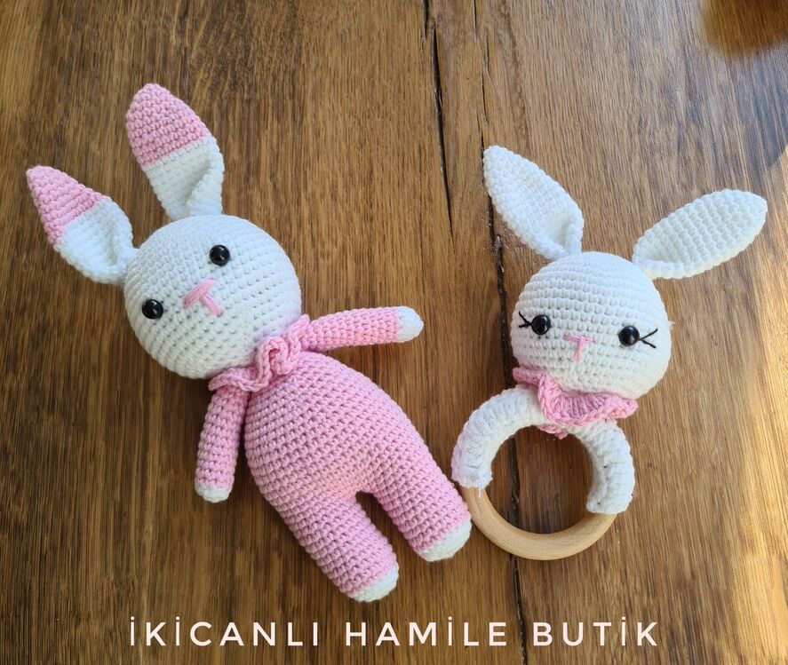 Amigurumi yenidoğan set-diş kaşıyıcı 