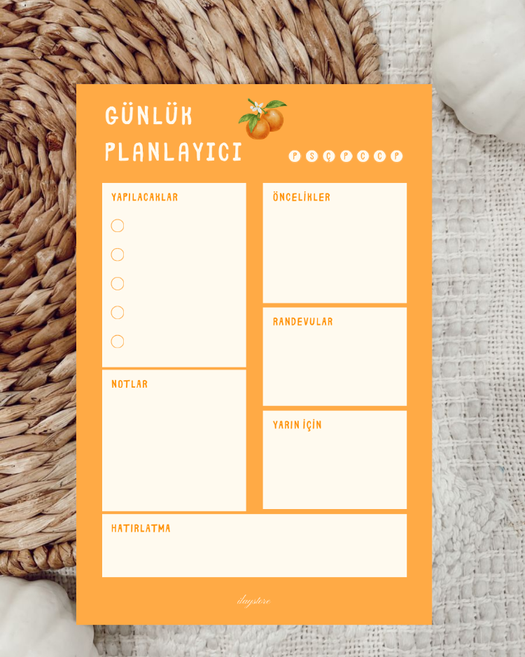 Portakal Günlük Planlayıcı