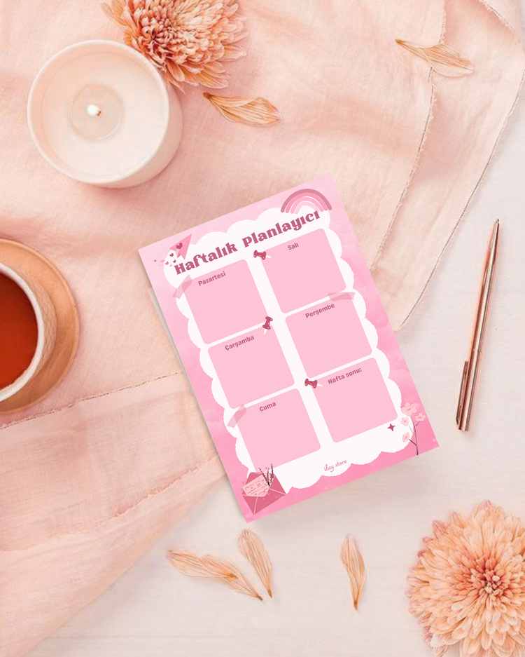 Pembe Rüya Haftalık Planlayıcı