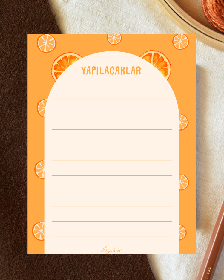 Portakal Yapılacaklar Listesi