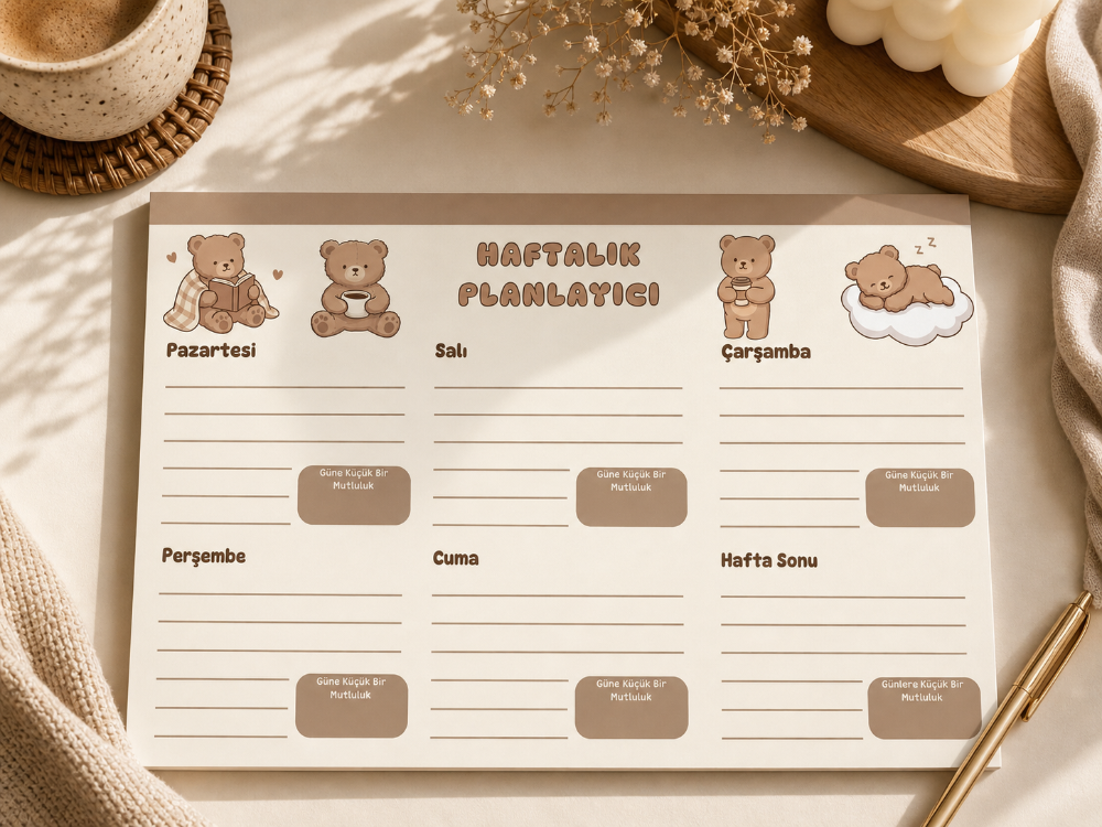 Teddy Haftalık Planlayıcı