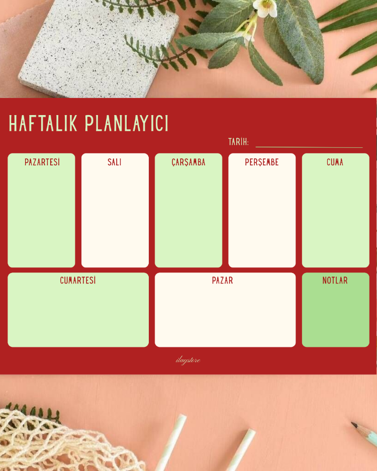 Strawberry Haftalık Planlayıcı