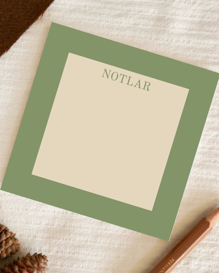 Minimal Yeşil Memopad