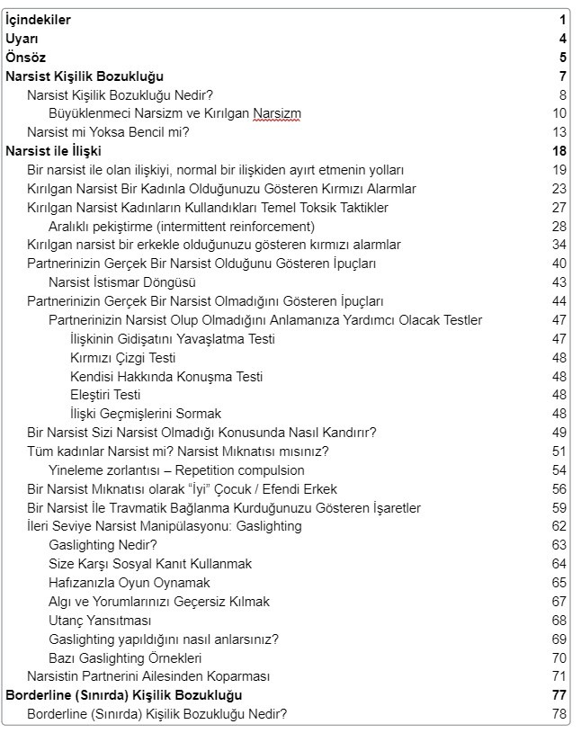 Toksik İlişkiler - Narsist / Borderline Partner Rehberi