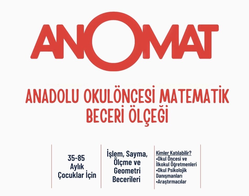 ANOMAT Anadolu Okul Öncesi Matematik Beceri Ölçeği