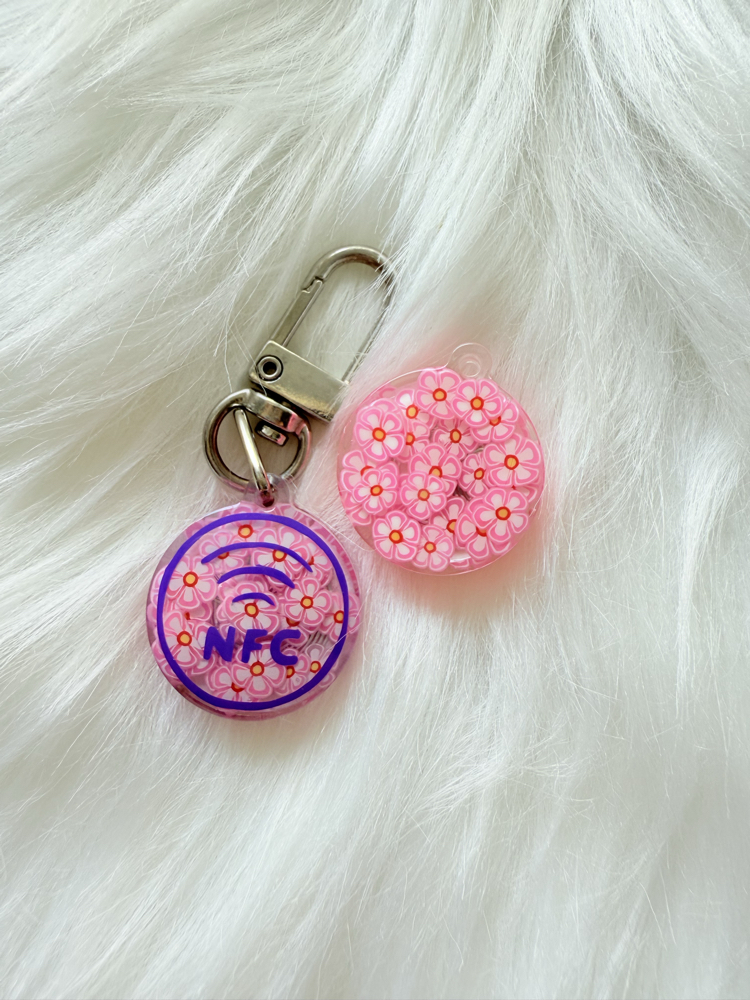 Mini NFC Pet Künye - 2.2cm Summer