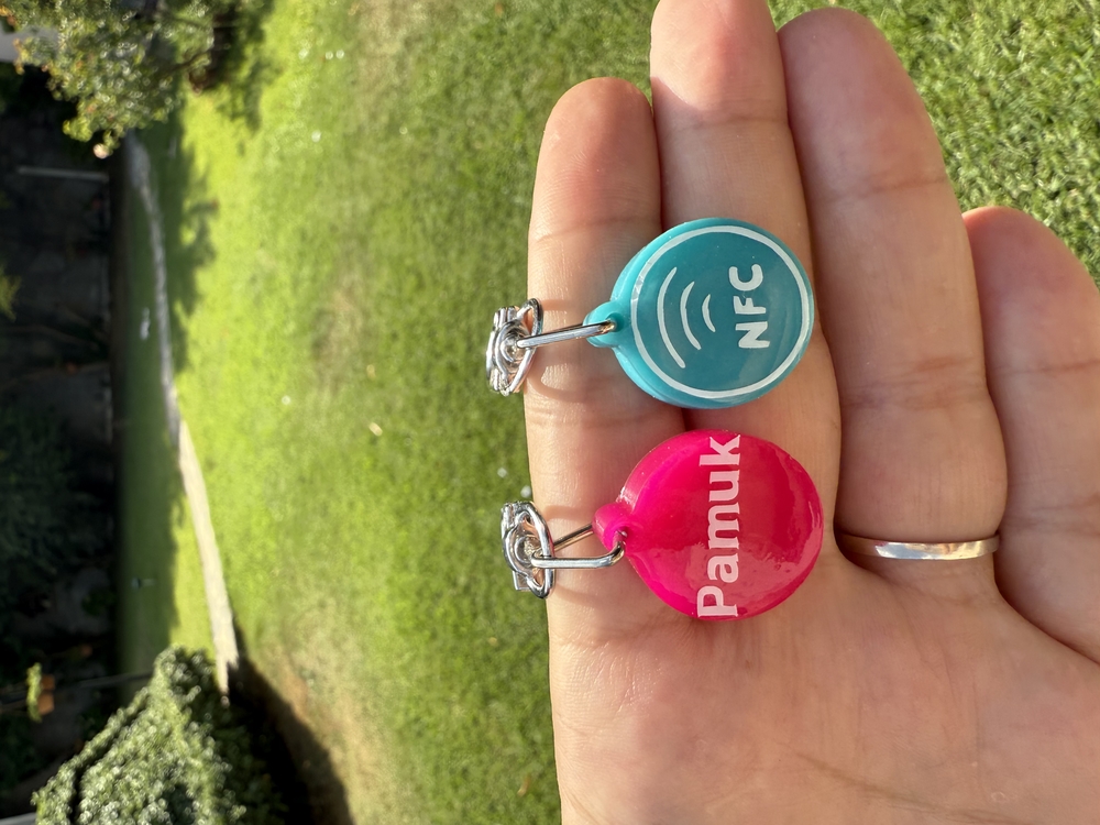 Mini NFC Çipli Dijital Künye - 2.2cm Turkuaz