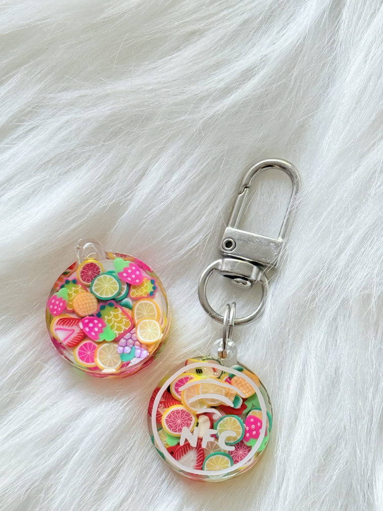 Mini NFC Pet Künye - 2.2cm Meyve Bahçesi