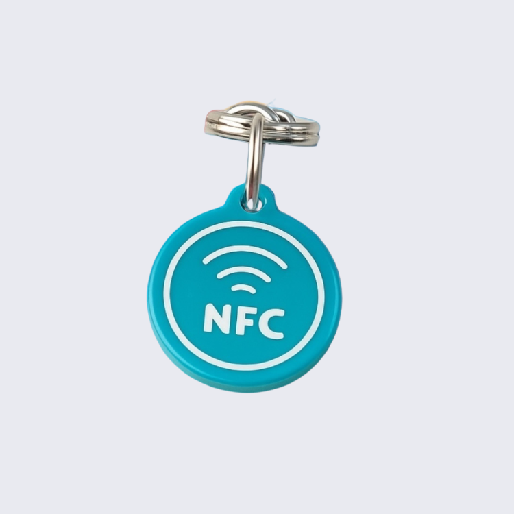 Mini NFC Çipli Dijital Künye - 2.2cm Turkuaz