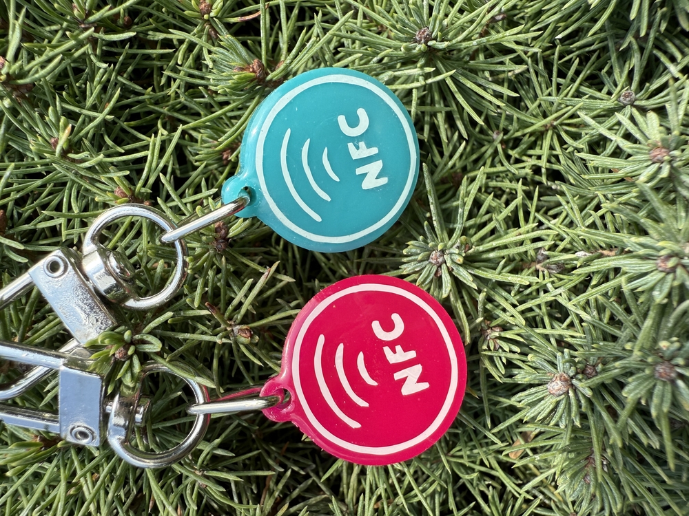 Mini NFC Çipli Dijital Künye - 2.2cm Turkuaz