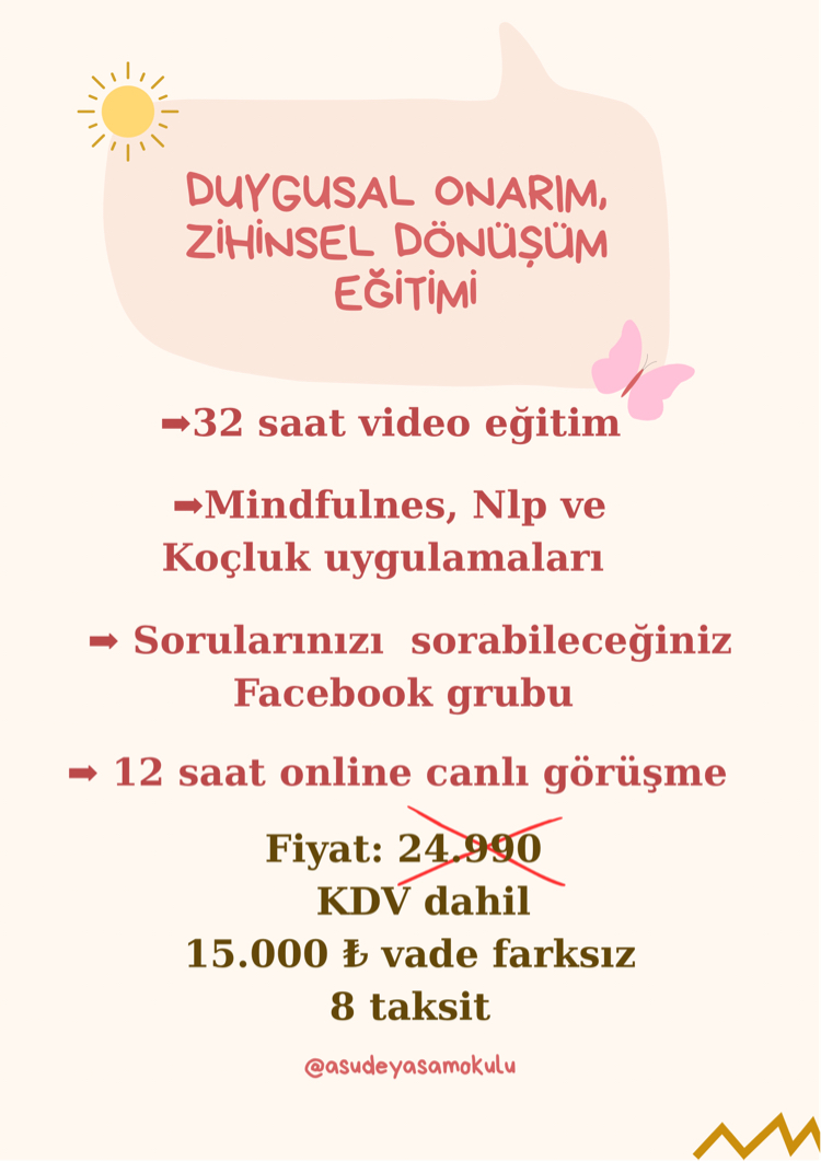 Duygusal Onarım ve Zihinsel Dönüşüm Eğitimi