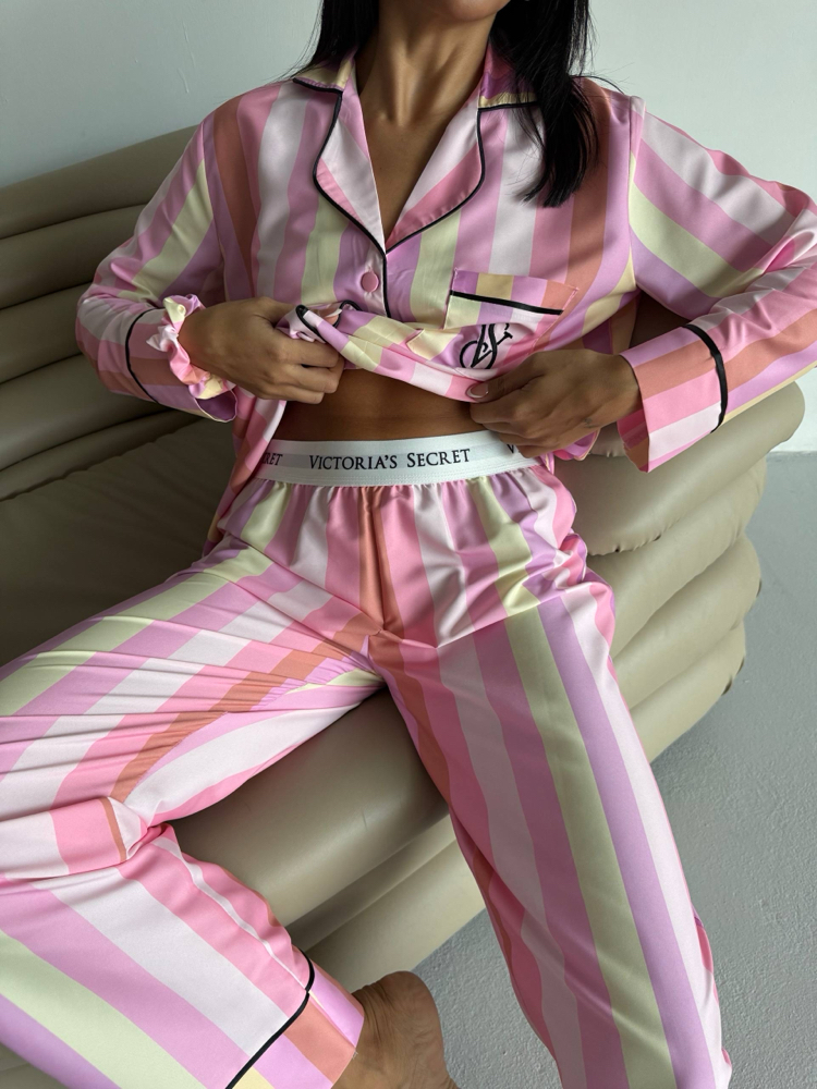 Mat Saten Pijama Takımı