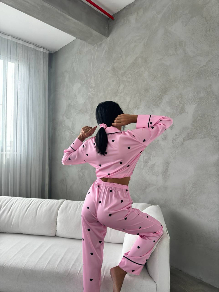 Saten Pijama Takımı