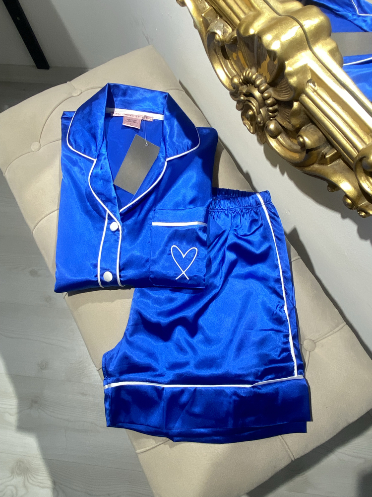 Saten Şortlu Pijama Takımı