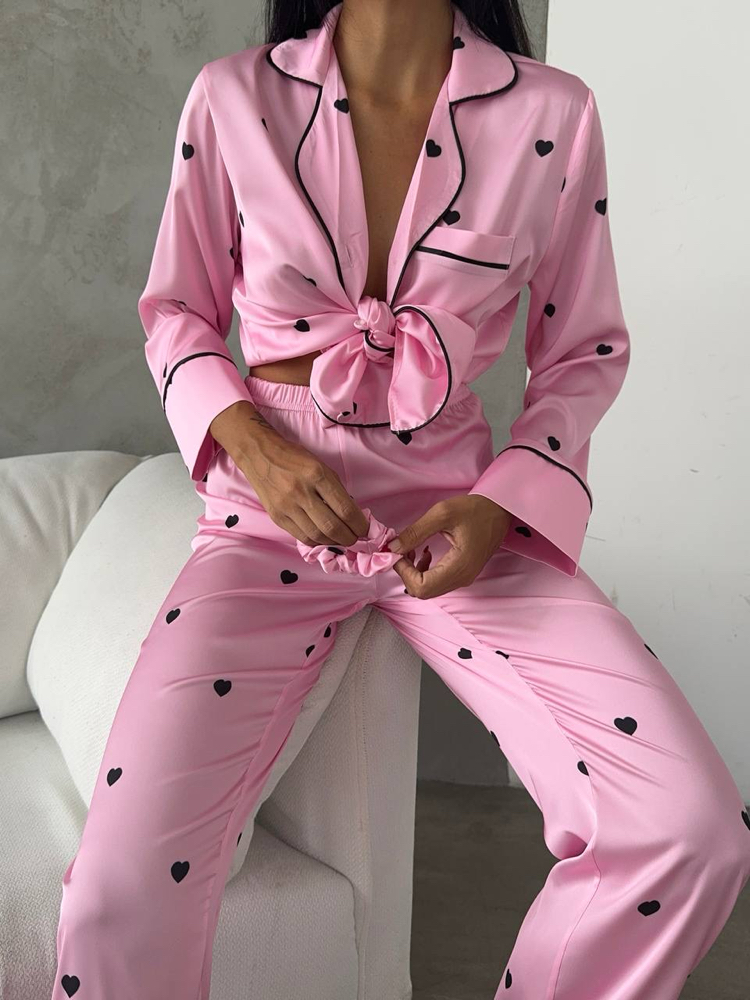 Saten Pijama Takımı