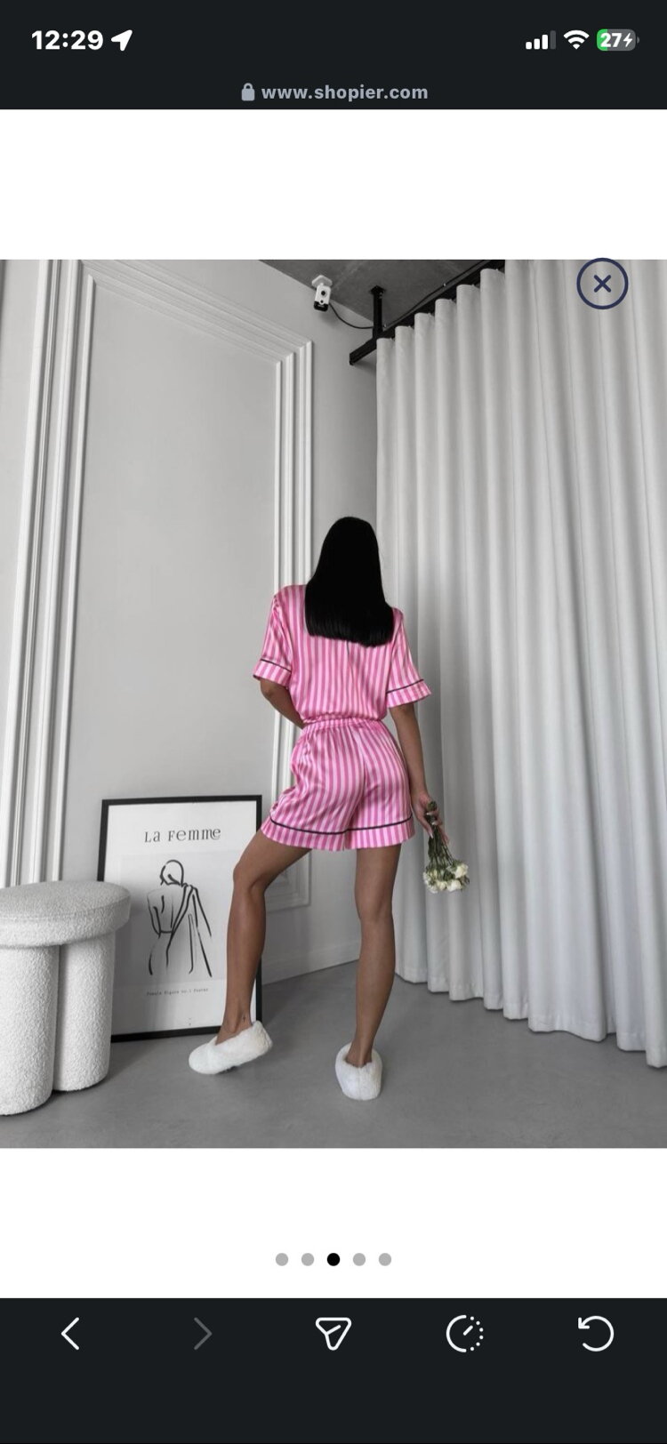 Saten Şortlu Pijama Takımı