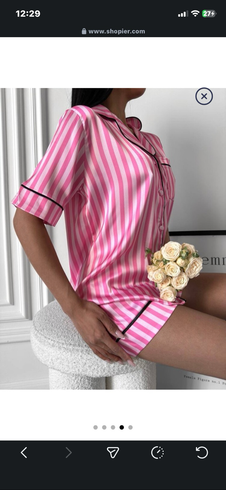 Saten Şortlu Pijama Takımı