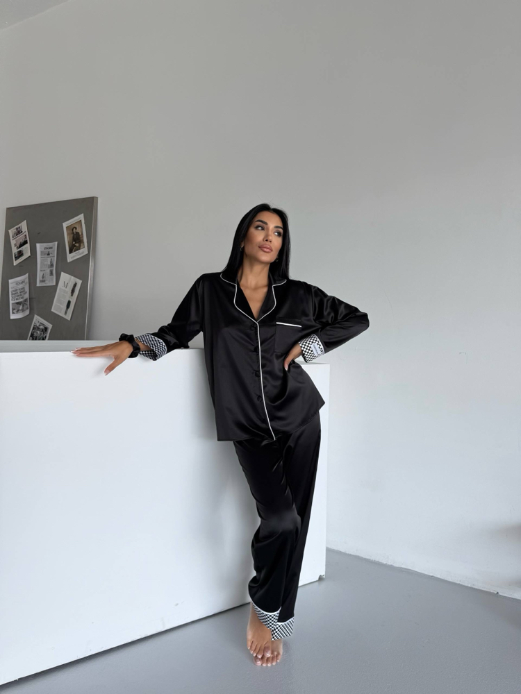 Saten Pijama Takımı