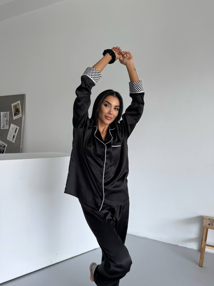 Saten Pijama Takımı