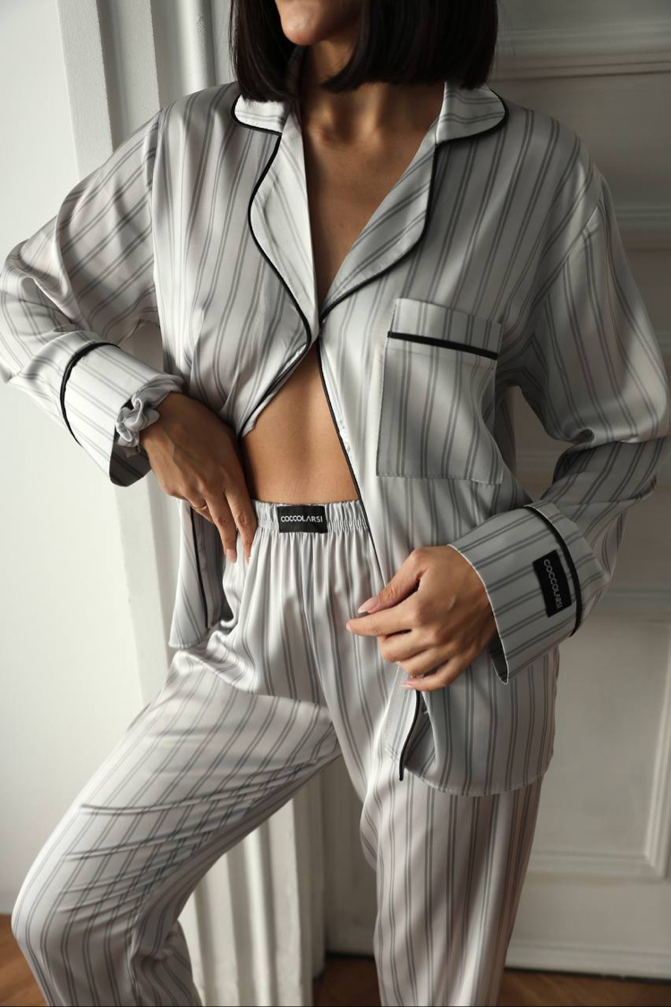 Saten Pijama Takımı