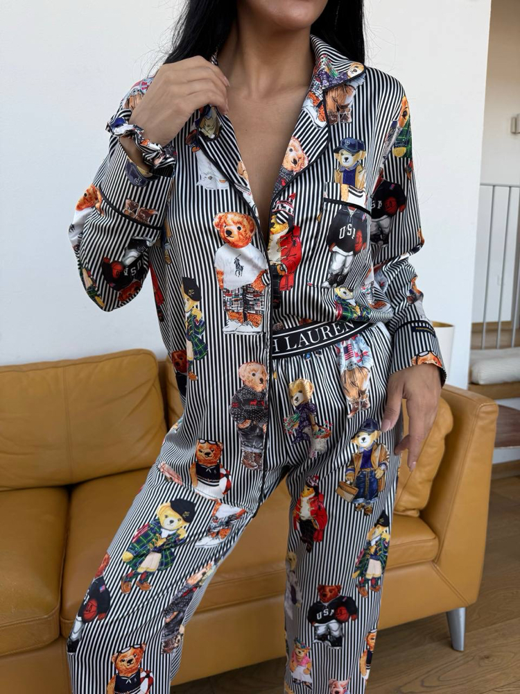 Saten Pijama Takımı