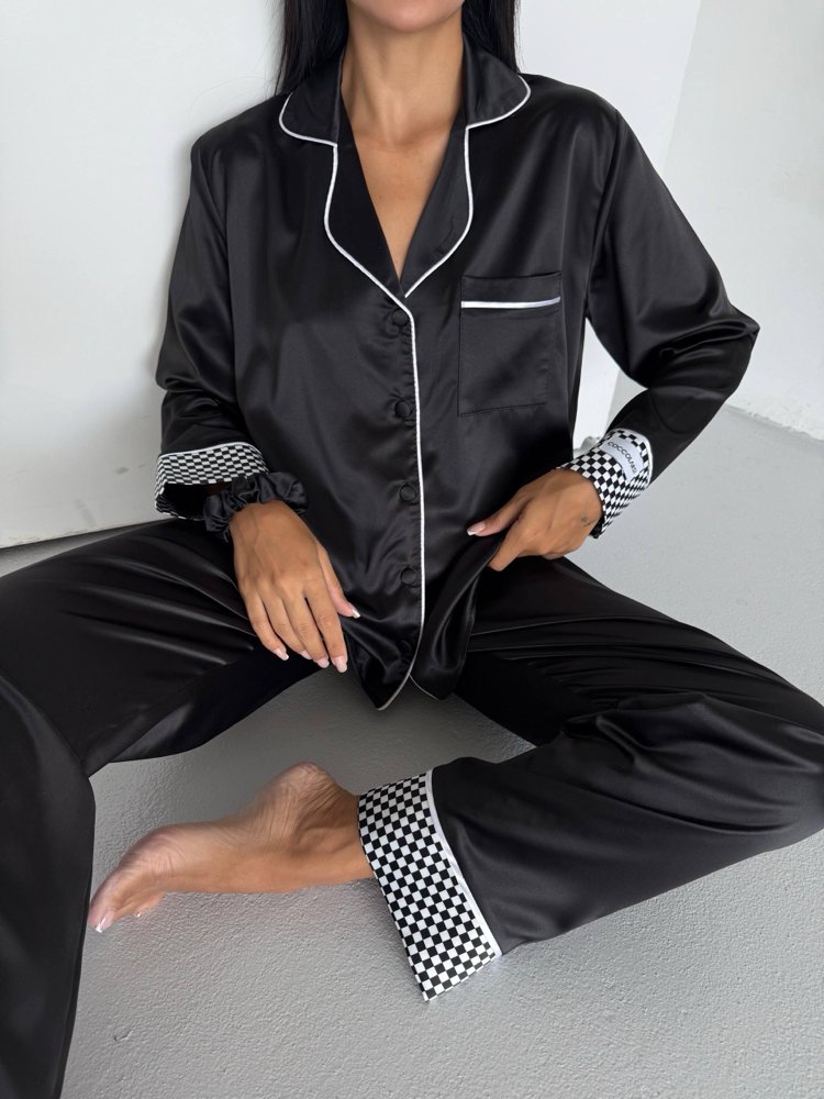 Saten Pijama Takımı