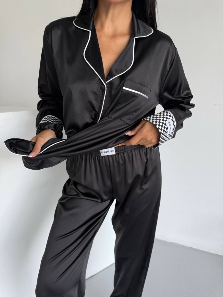 Saten Pijama Takımı