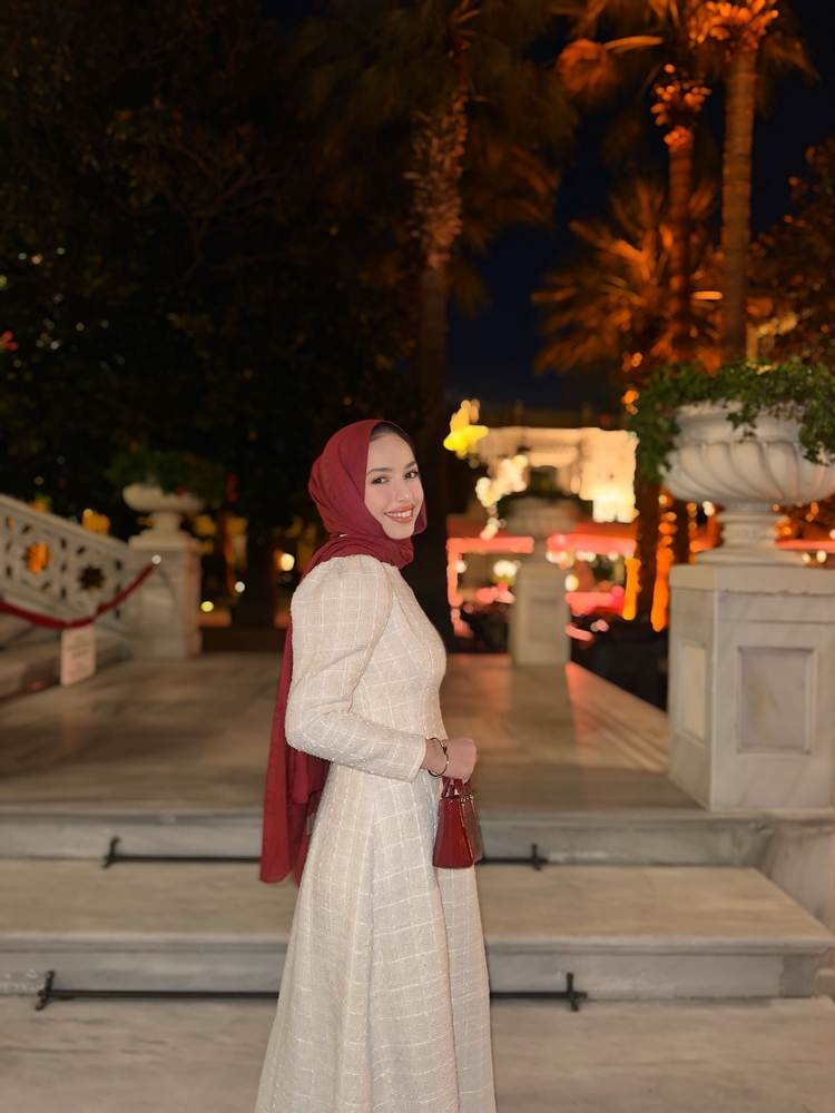 Tüvit Bacarat elbise(kırık beyaz)