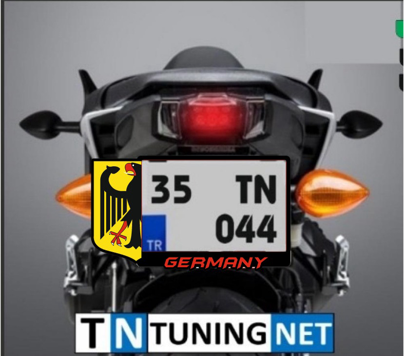 GERMANY MOTORSİKLET FULL PLEKSİ PLAKALIK