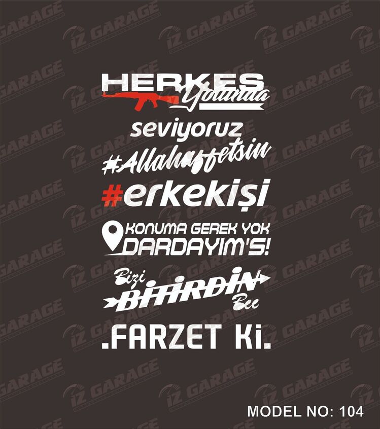 HERKES YOLUNDA BEYAZ ARKA CAM YAZİ