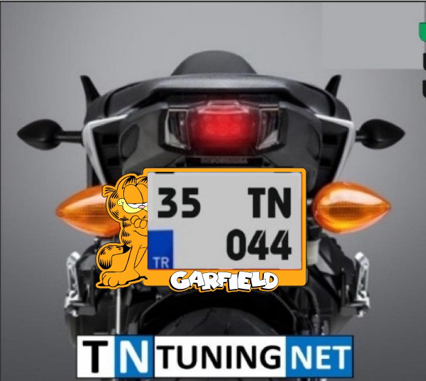 GARFİELD MOTORSİKLET FULL PLEKSİ PLAKALIK