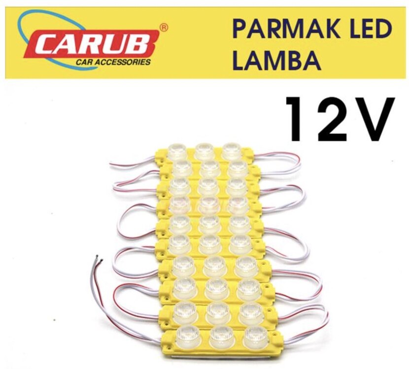 Parmak Led Amber - Turuncu (1 SIRA ÜÇLÜ)