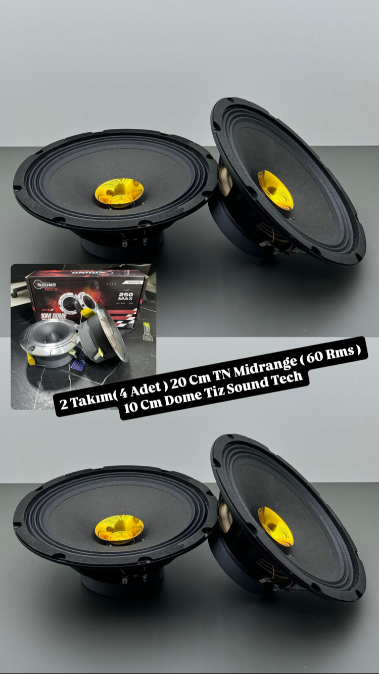 YILIN SES SİSTEMİ KAMPANYASI (2 TAKIM 20 CM MİD + 10 CM DOME TİZ )