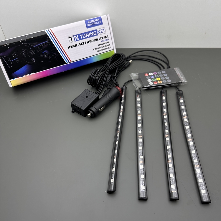TN KUMANDALI RGB 12 LED AYAKALTI AYDINLATMA