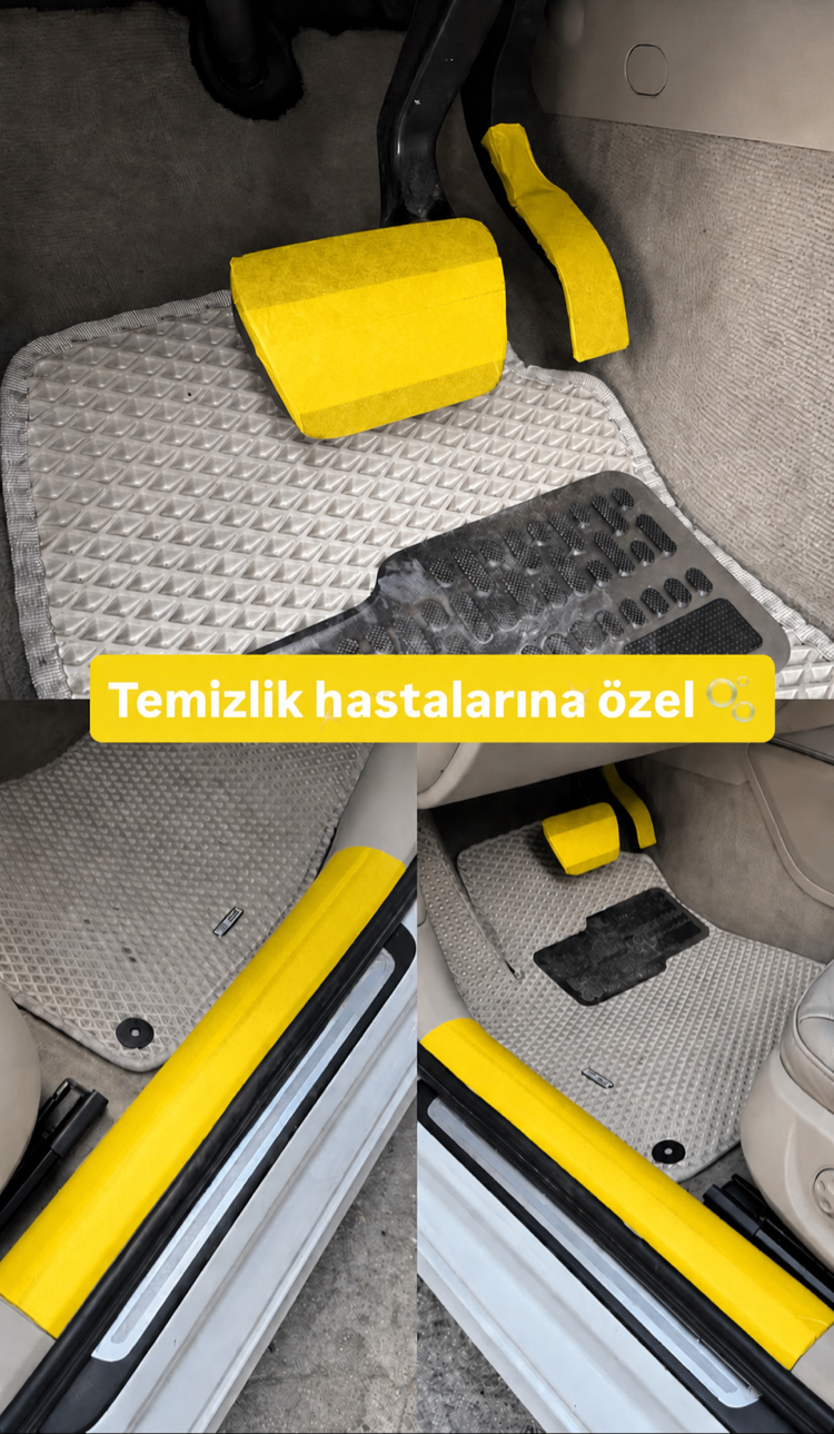 SARI KORUMA BANDI 50mmx100M ( KAPI EŞİĞİ & PEDAL KİRLENMEYE KARŞI KORUR)