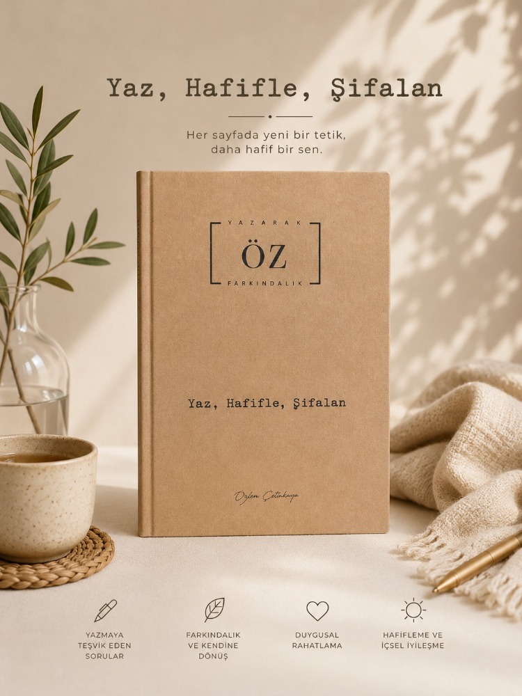 Yaz , Hafifle, Şifalan - Yazarak Öz Farkındalık Defteri