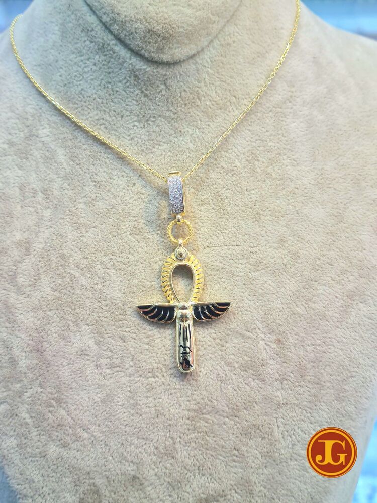 gümüş gold kaplama ANKH kolye