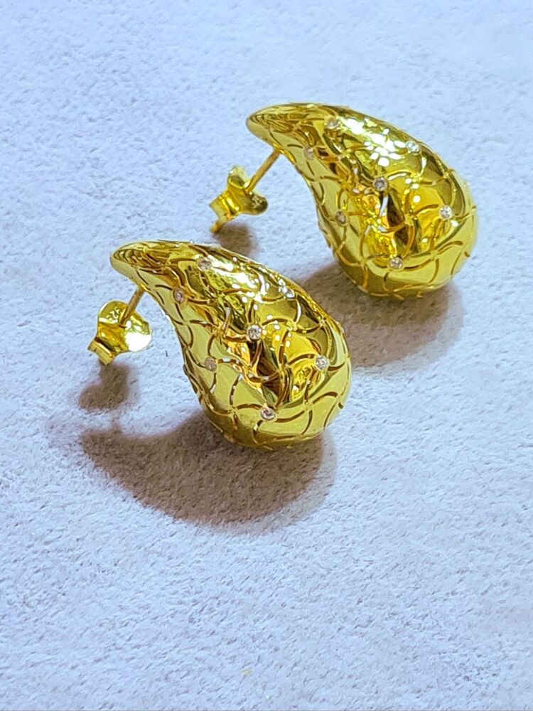 Bottega Damla model motifli küpe