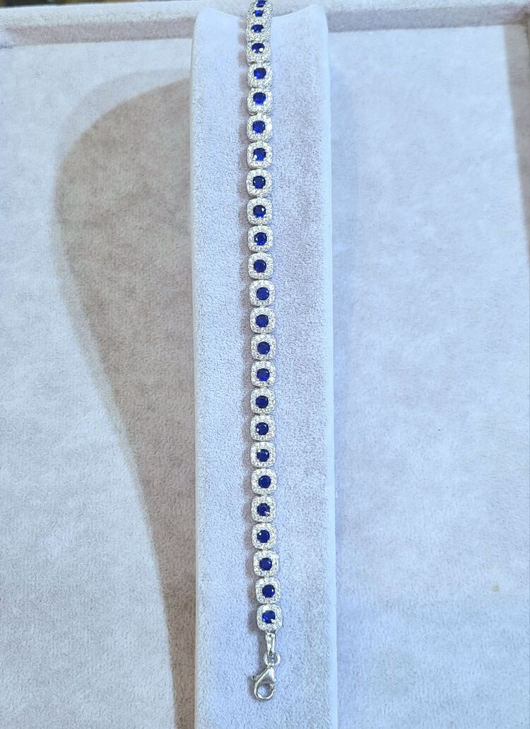 sıralı safir taş bileklik