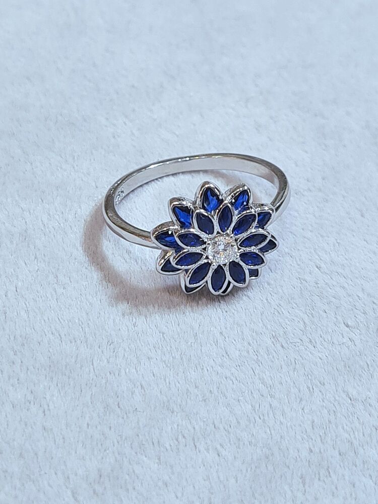 lotus safir yüzük