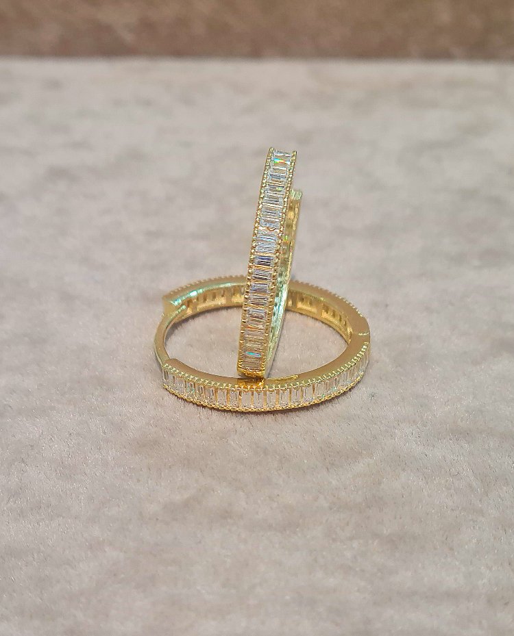 925 AYAR GÜMÜŞ GOLD KAPLAMA 4 NOLU KÜPE