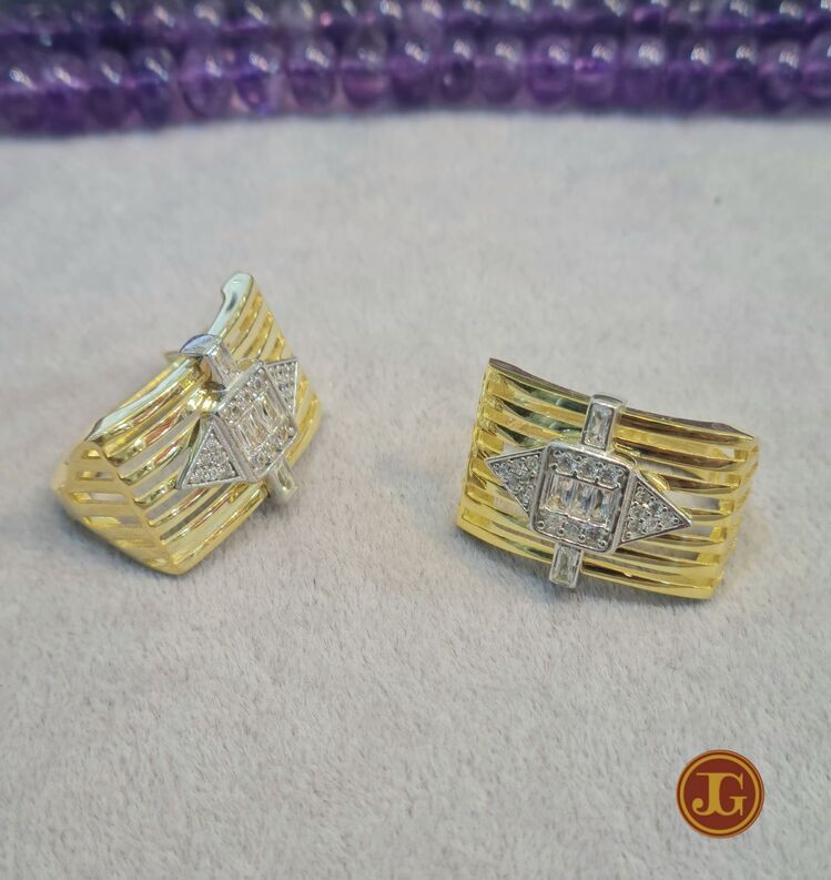 gümüş gold kaplama Serenay model küpe
